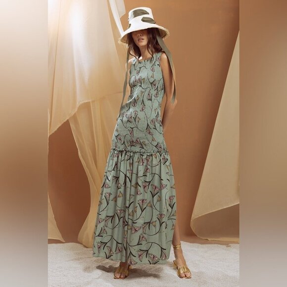 SENSI STUDIO  ELASTICIZED BODICE MAXI DRESS XL - Picture 14 of 14